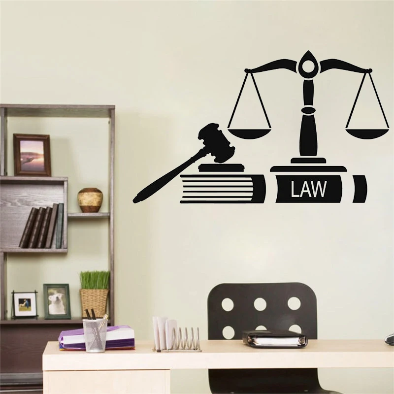 Наклейка на стену Justice Law Firm Court Studio виниловые наклейки окна интерьерные украшения