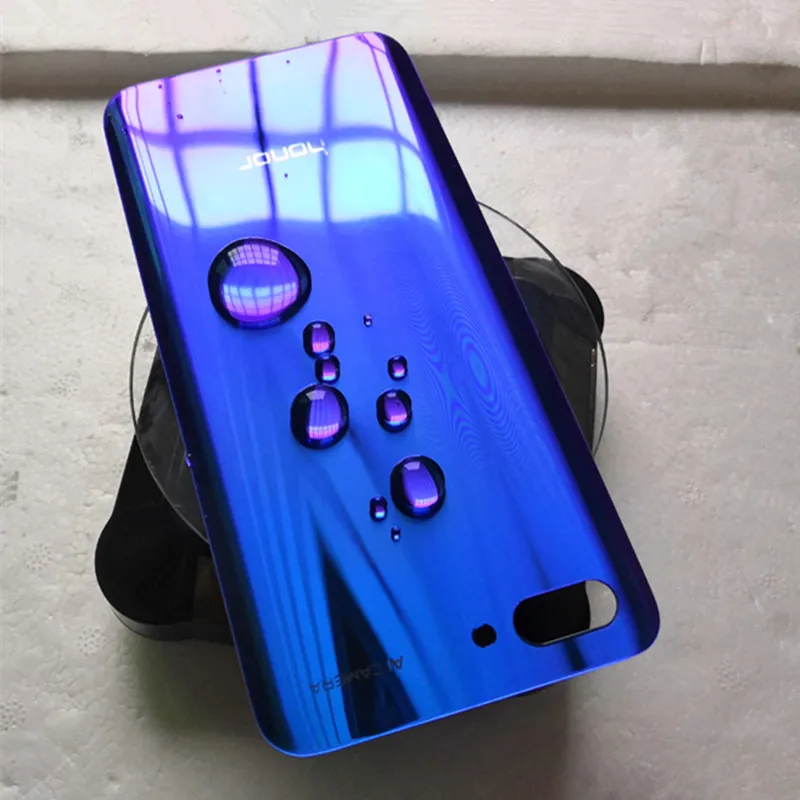 Оригинальная задняя крышка батарейного отсека Huawei 3D Glass Honor 10 чехол с клейким