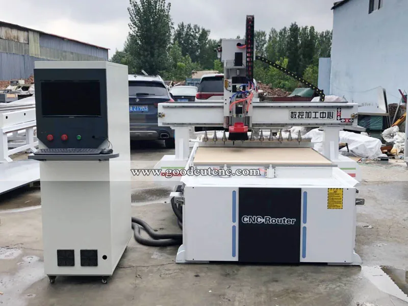 

Hot sale woodworking atc cnc router 1325 With 8 Tools Linear