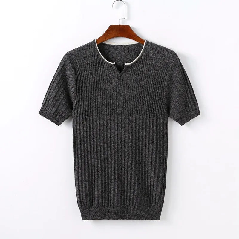 

5397-R-Summer new Man 2021 summer new ice silk t-shirt breathable half sleeve