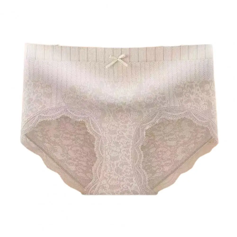 

Женские трусики с высокой талией, кружевные дышащие облегающие женские трусики для сна