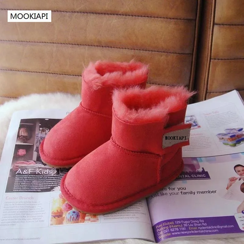 

In 2019, the new sheepskin and wool children's snow boots, pure wool children's shoes, free delivery, multi-color, free delivery