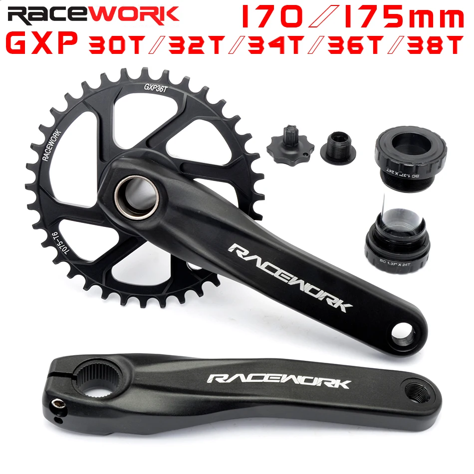 

RACEWORK GXP crankset 170/175mm with chainring 30T 32T 34T 36T 38T/bottom bracket for SRAM XO1 X1 GX XO X9 Bicycle chain wheel