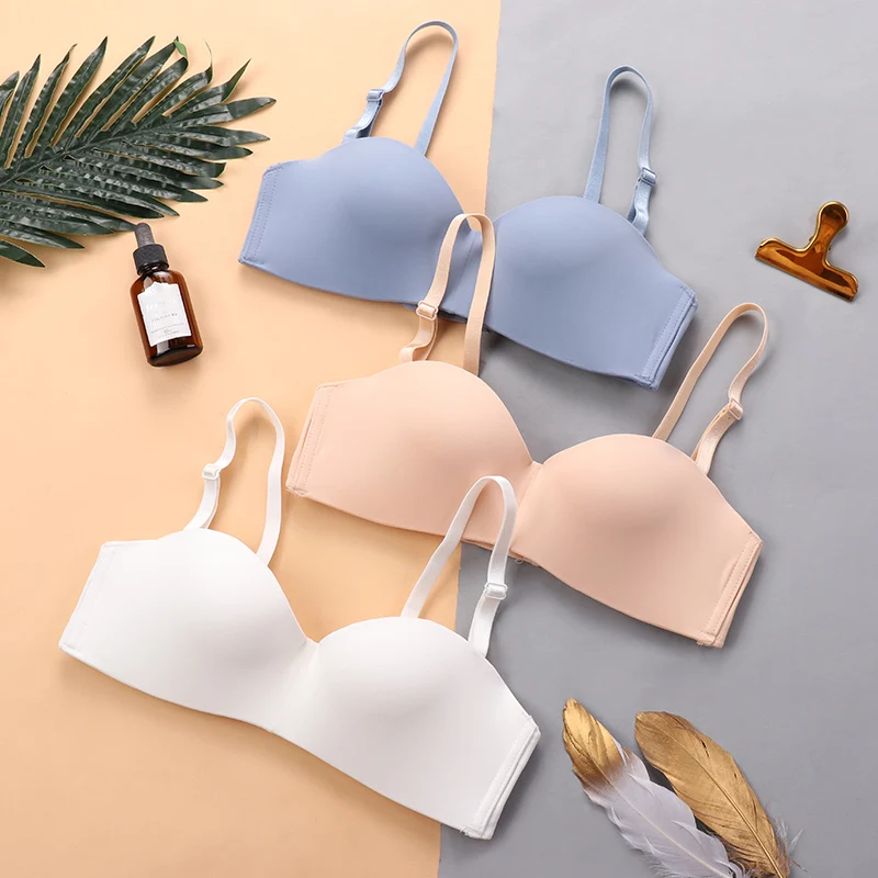 

Women Bras Sexy Seamless Bra Fashion Women Cotton Bra Lingerie Push Up Bra Wireless Bikini Bras for Small Boobs Breathable
