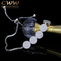 cwwzircons stylish charm zircon bracelet adjustable chain bracelets for women high quality tiny cz pulseras femme jewelry cb183