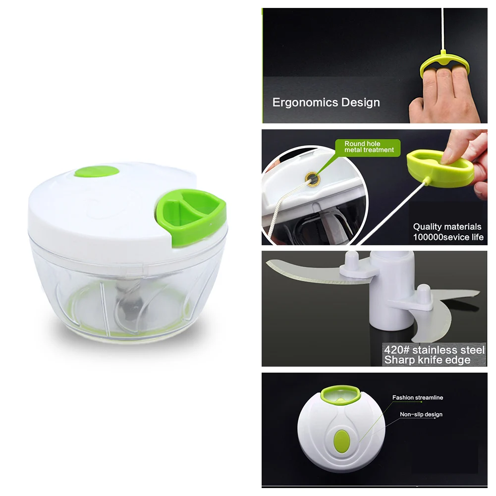 Ручной измельчитель Кухонный комбайн для салатов чеснока лука слайсер резак |