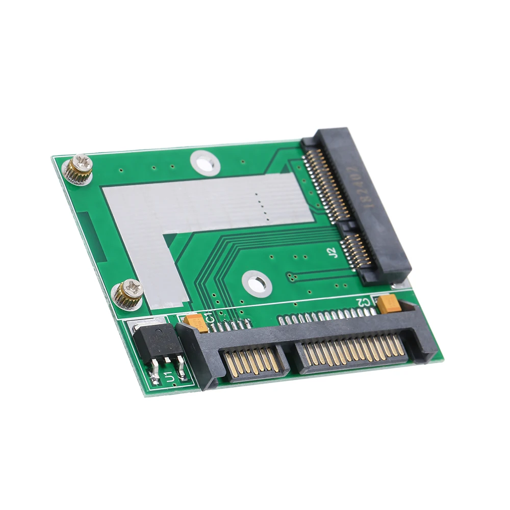 Половина высоты mSATA Mini PCI e SSD до 2.5in SATA3 интерфейс конвертер адаптер