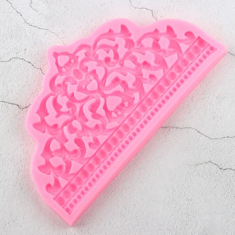 

DIY Baroque Crown Silicone Mold Wedding Cupcake Topper Fondant Cake Decorating Tools Candy Jewelry Clay Chocolate Gumpaste Mould