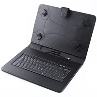 universal micro usb keyboard leather stand case cover for 10 10 1 inch android tablet pc for samsung lenovo tablet keyboard case