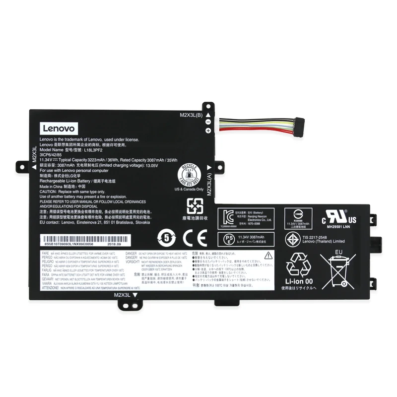 Оригинальный аккумулятор для ноутбука lenovo L18L3PF2 11 34 V 36Wh IDEAPAD S340-15IWL Touch | Компьютеры