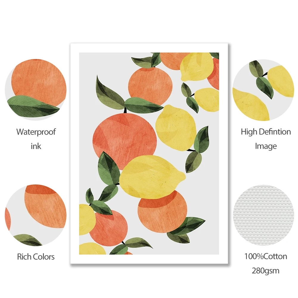 Картина маслом настенная живопись холст растения скандинавские апельсины и