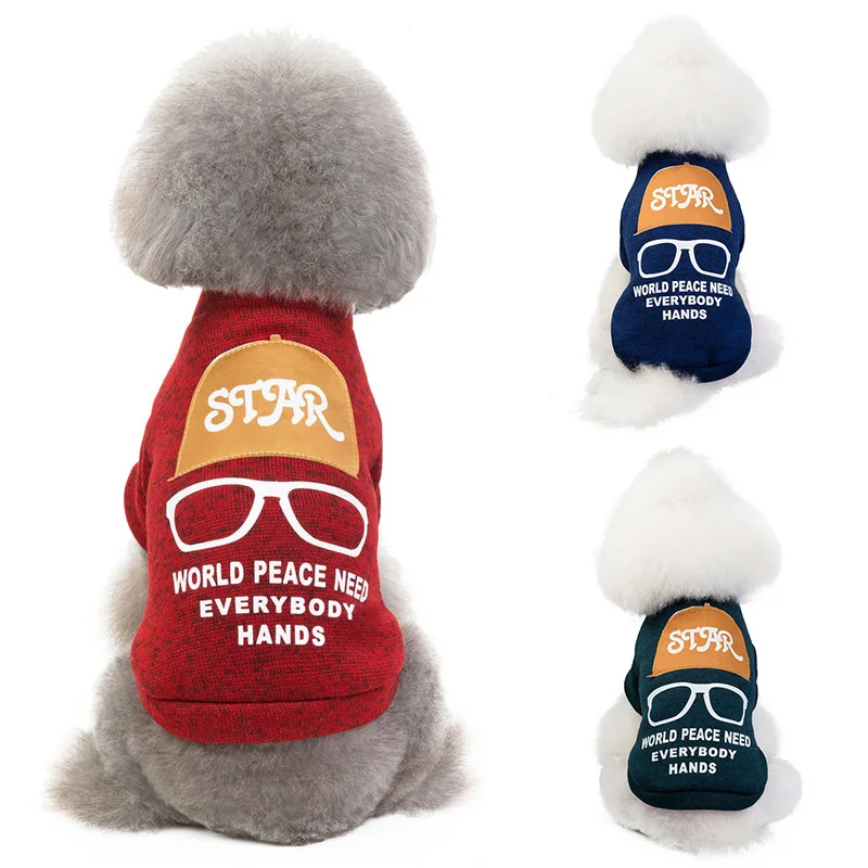 Британский стиль худи для домашних собак плащ свободного покроя маленьких Зима