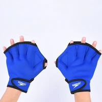 1 pair neoprene diving gloves snorkeling dive swimming paddles palm webbed scratch resistant hand guard equipment for diving