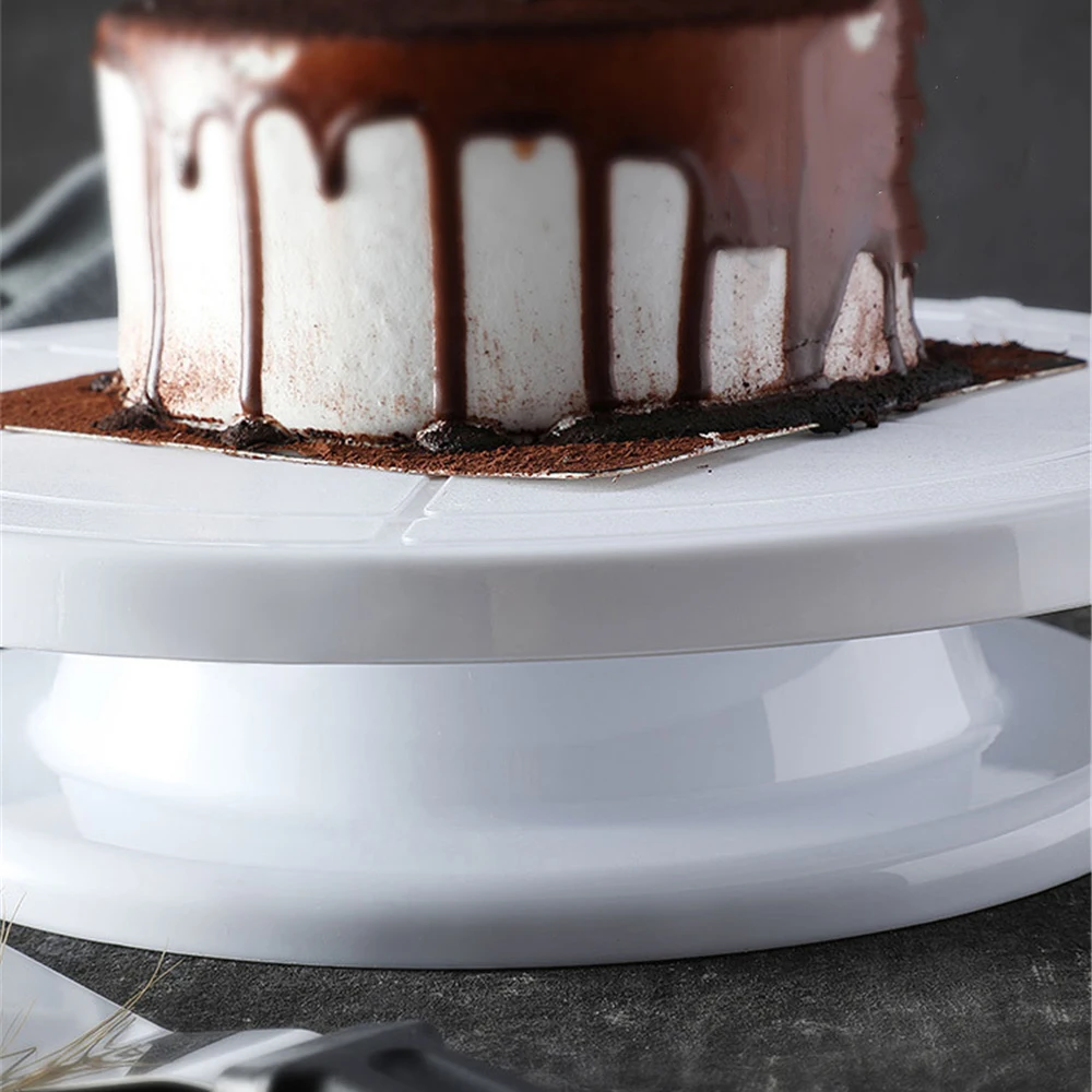 Пластиковый вращающийся стол для торта вращающаяся подставка диск с гибким