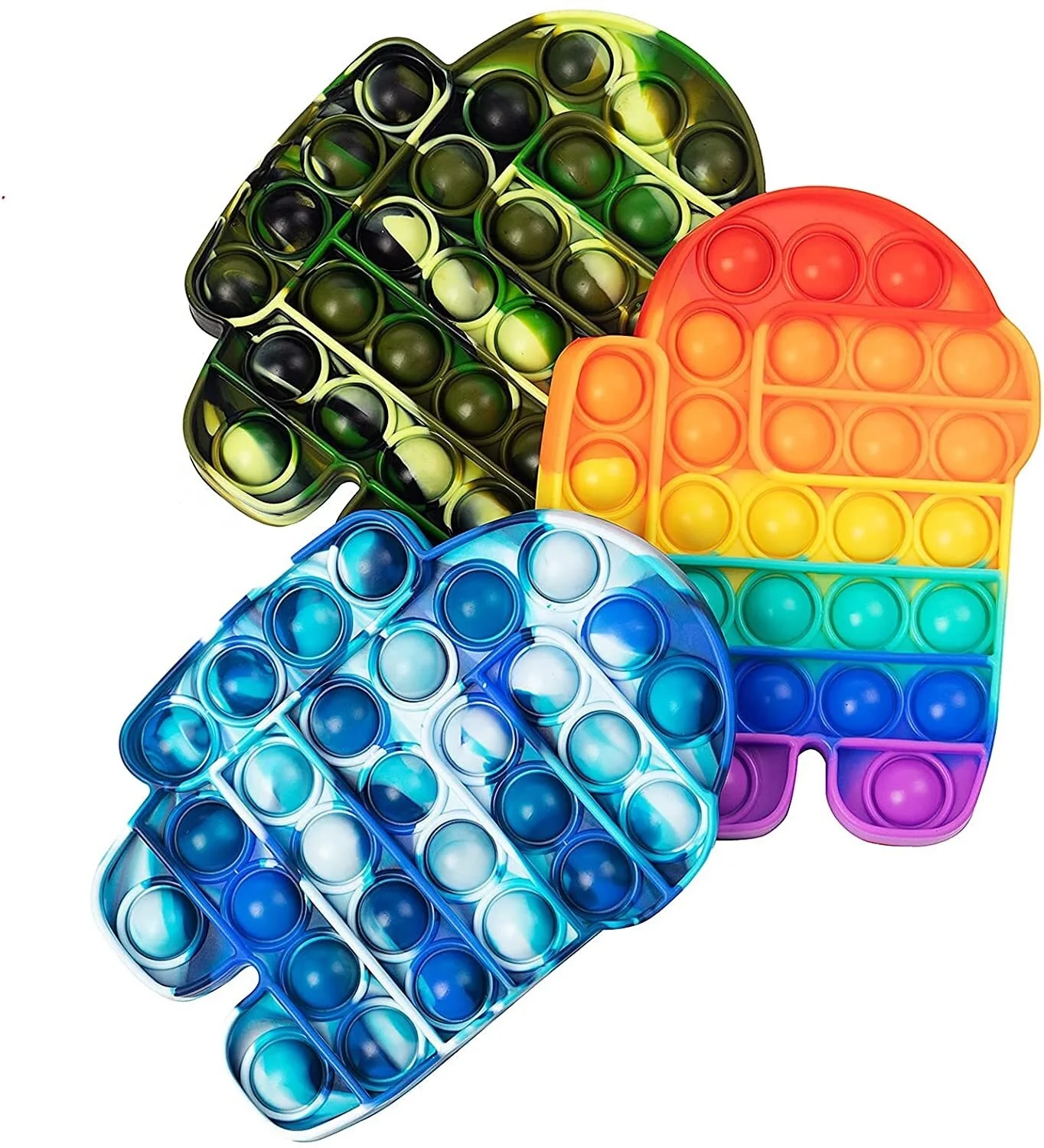 

SoPopfqe Push its tie dye Bubble Sensory Fidget Toy Autism Special Needs Stress Reliever for Kids & Adults