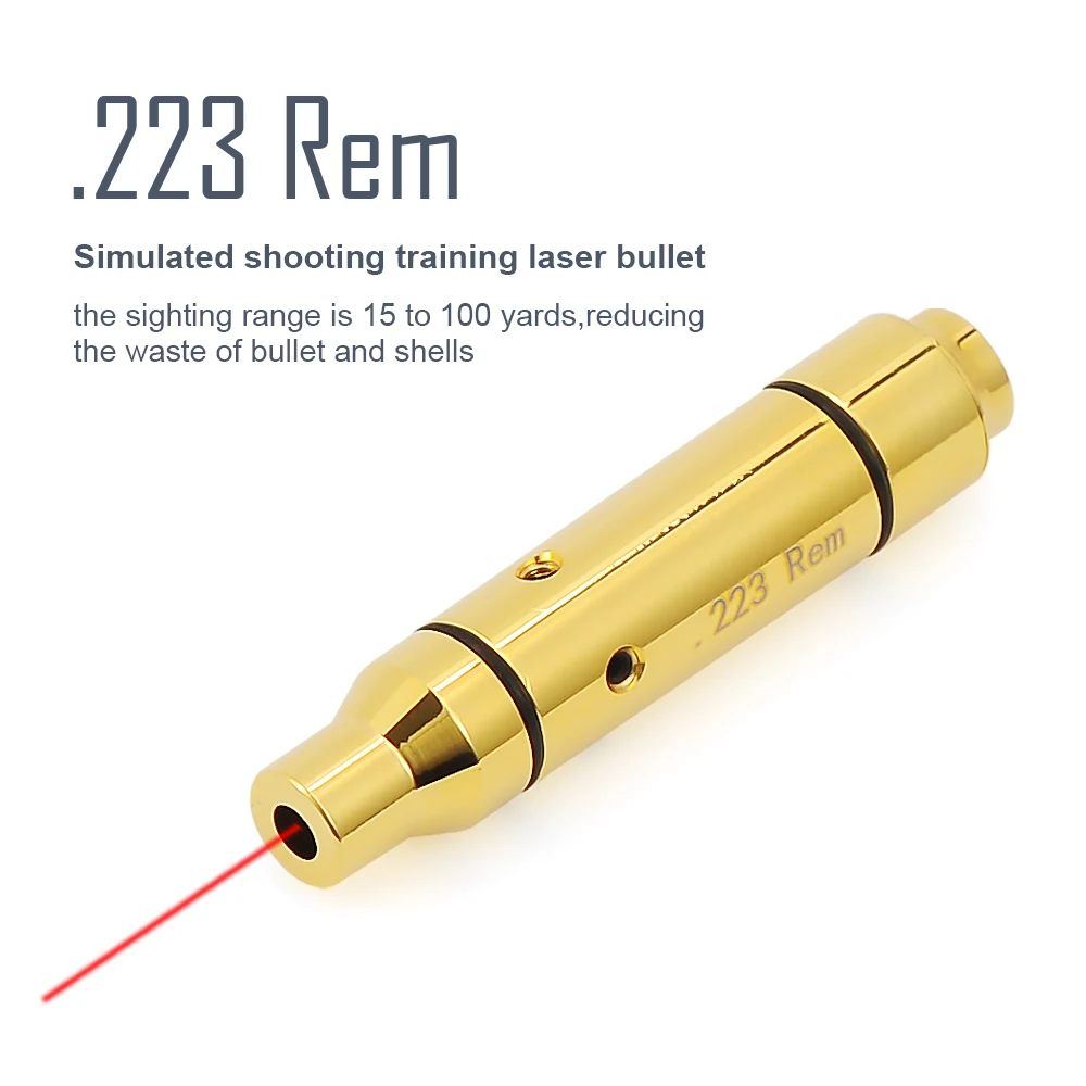 

US .223 REM Red Dot Laser Training Bullet For Dry Fire Shooting Simulation