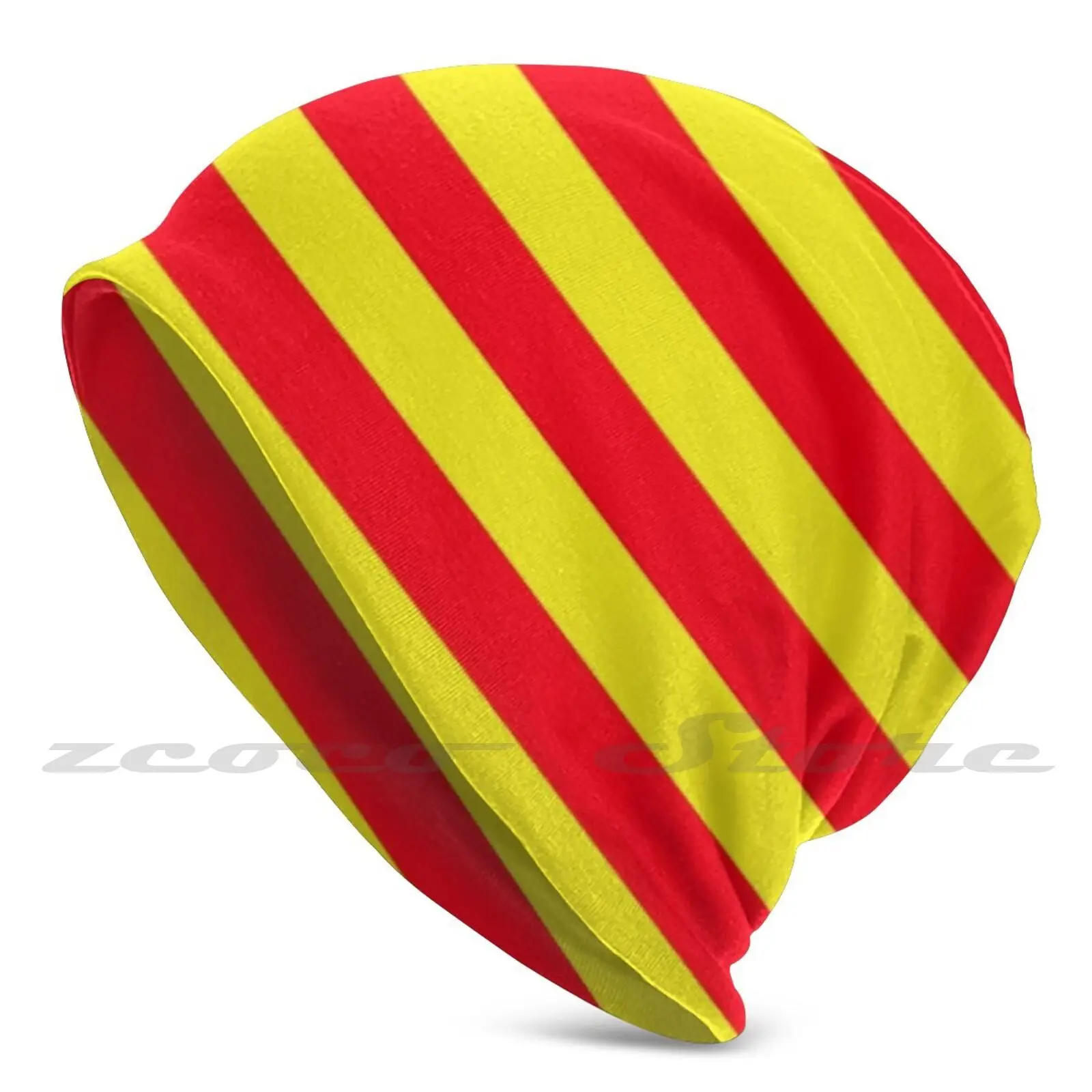 

Catalonia Flag Mask Personalized Pattern Knit Hats Plus Size Elastic Soft Cap Health Quarantine Facial Facemasks Makeup