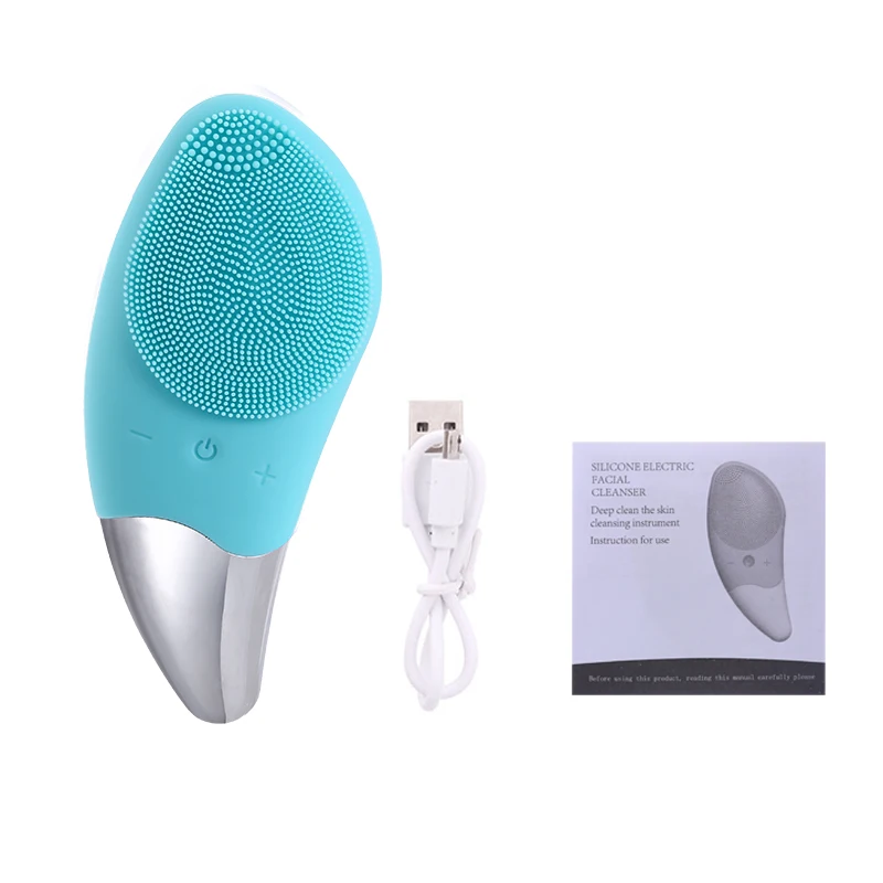 

Deep Cleansing Massager Brush Electric Cleansing Brush Instrument Clean Silicone Sonic Pores Skin Electric Beauty Instrument