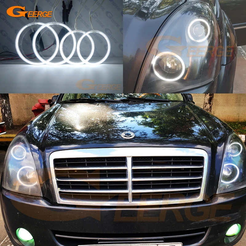 Для Ssangyong Rexton 2006 2007 2008 2009 2010 2011 2012 отличные ультра яркие CCFL ангельские глазки Halo
