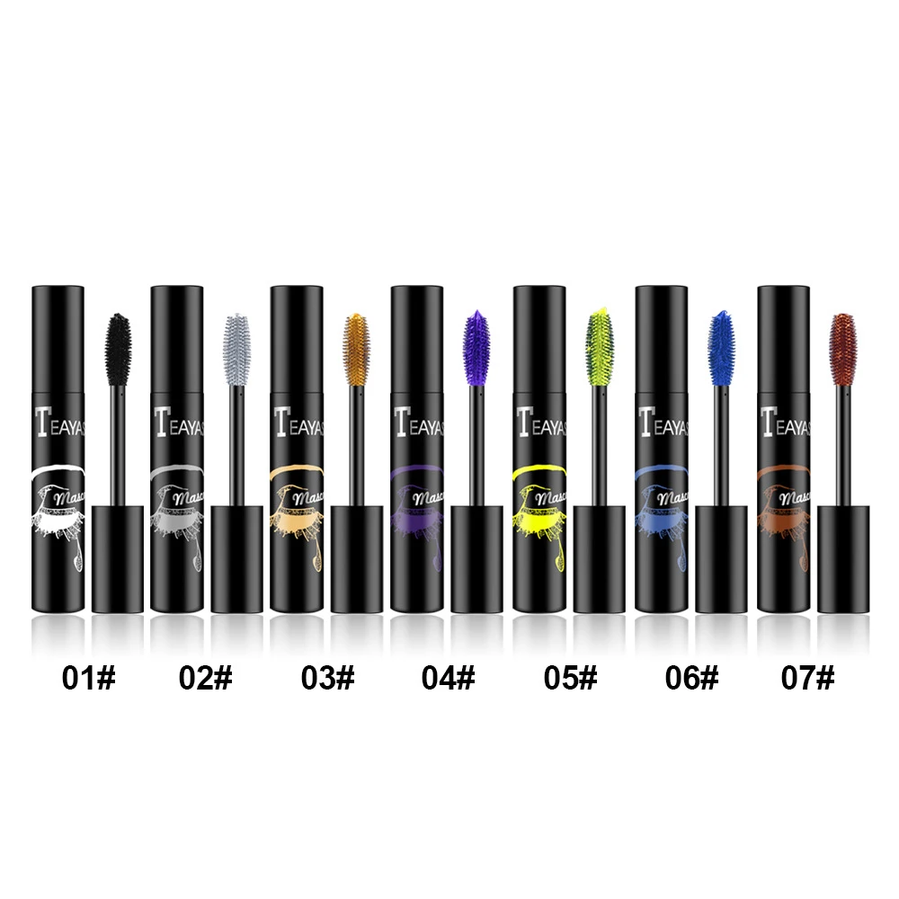 

4D Silk Fiber Lash Mascara Waterproof Rimel Eyelash Extension Black White Colored Mascara Thick Lengthening Eye Lashes Cosmetics