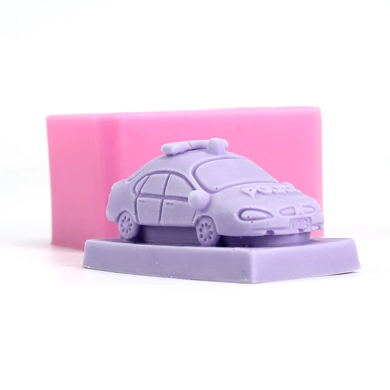 Handmade Soap Mold 3D Cartoon Car Shaped Resin Mould DIY Making Tool | Дом и сад