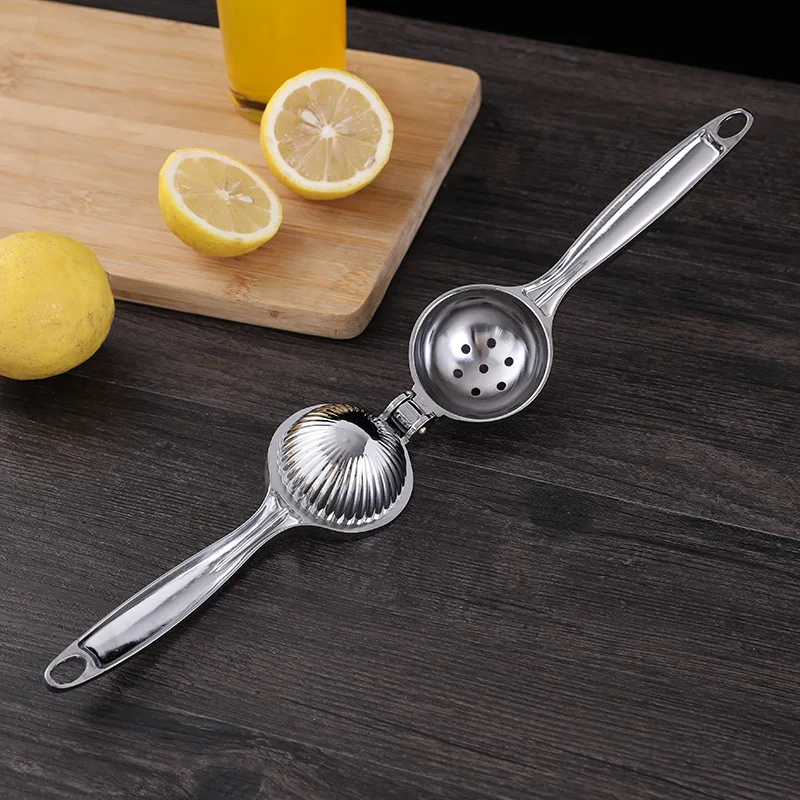 

Silver Metal Manual Juicer Fruit Squeezer Juice Squeezer Lemon Orange Juicer Press Household Multifunctional Juicer