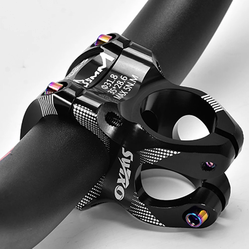 

CNC Ultralight High-Strength Colorful Bicycle Short Stem 0 Degree 31.8*35mm MTB XC AM DH FR Bike Handlebar Stem Cycling Parts
