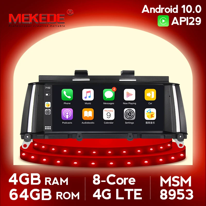 MEKEDE 8953 4G RAM Android 10 0 Автомобильный мультимедийный плеер для BMW X3 F25 X4 F26 CIC NBT