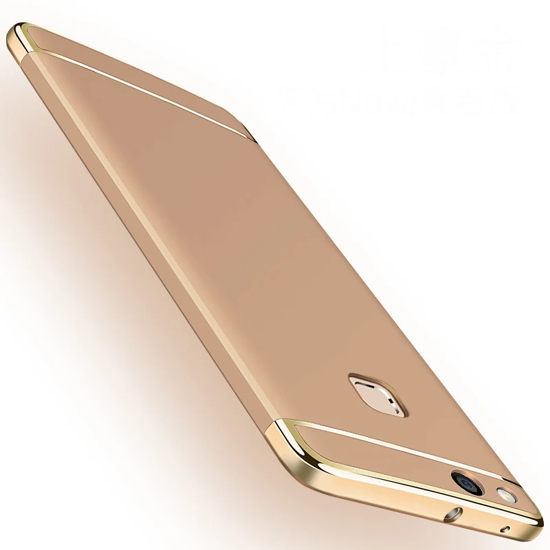 Золотой Чехол для Huawei P10 P9 Lite Plus P20 P30 Pro роскошный 3 в 1 тонкий жесткий чехол для Mate 20 10 9 Pro Lite 20X P Smart Plus - Цвет: Золотой