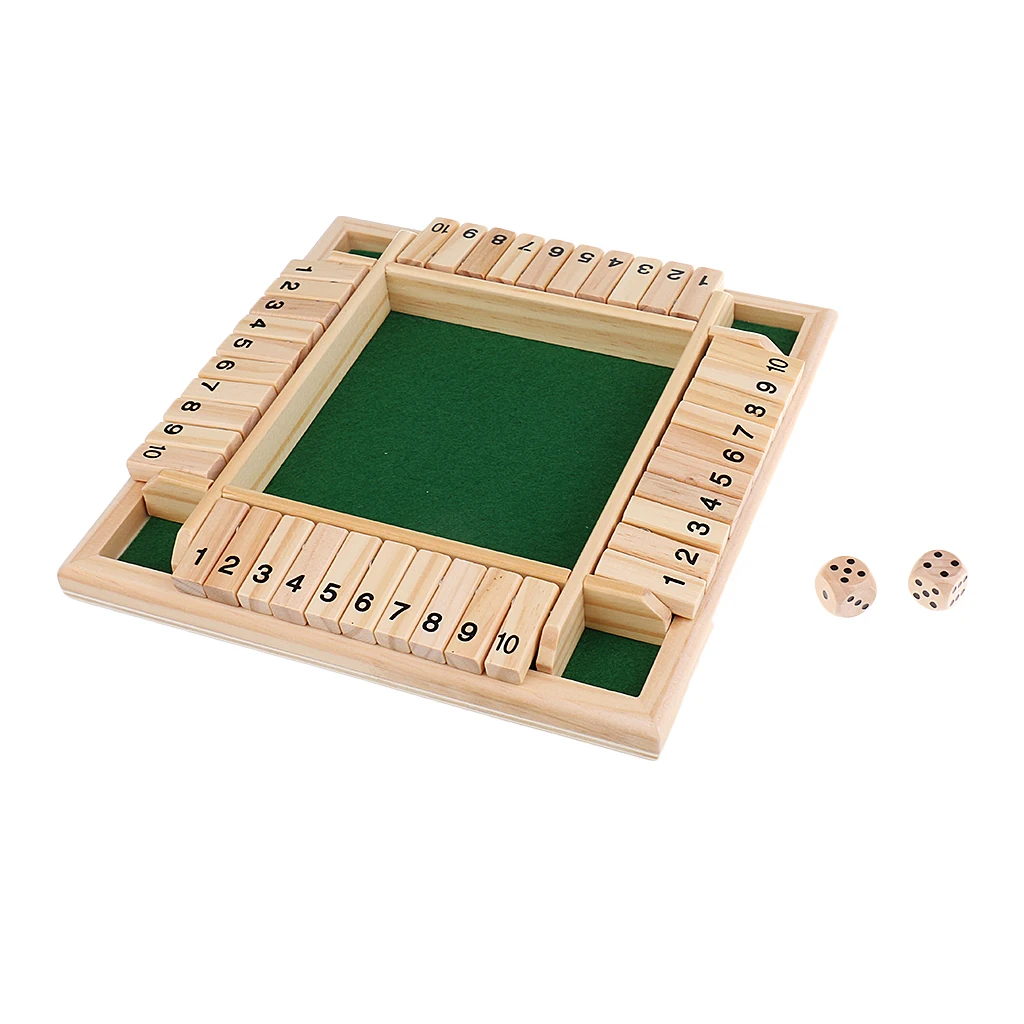 

Shut the Box Game Number Drinking Dice Toy Traditional Funny Game Toys Gift