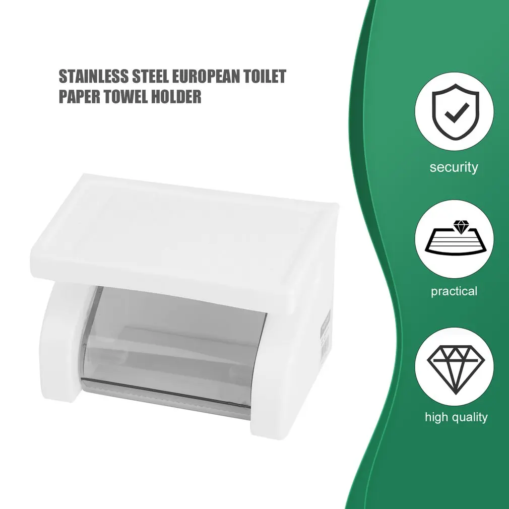 

New Wall Mount Toilet Paper Holder Waterproof Mobile Phone Storage Shelf Toilet Paper Storage Rack Tissue Bathroom Box