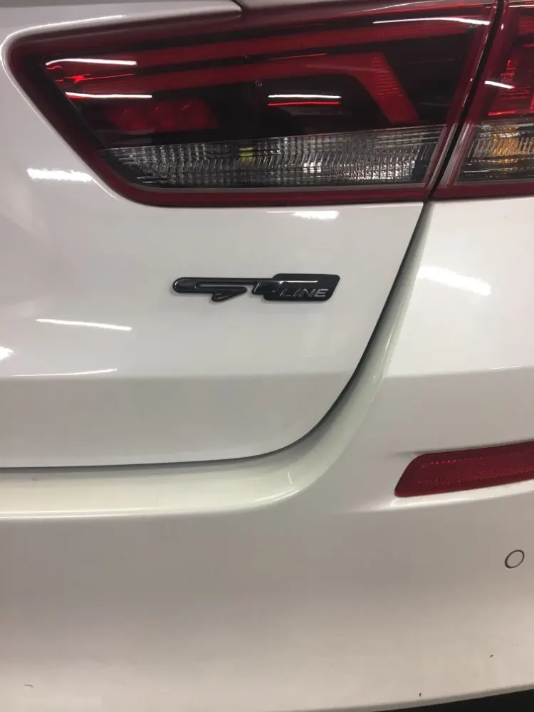 Крутой 3D стикер для автомобиля Gt Line буквы наклейка для Kia задний багажник крыло автомобиля наклейки на двери Gt Line