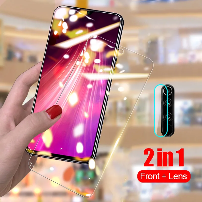 2 в 1 Защитное стекло для xiaomi redmi note 8 7 pro защита объектива камеры на xiomi 8a 7a Задняя