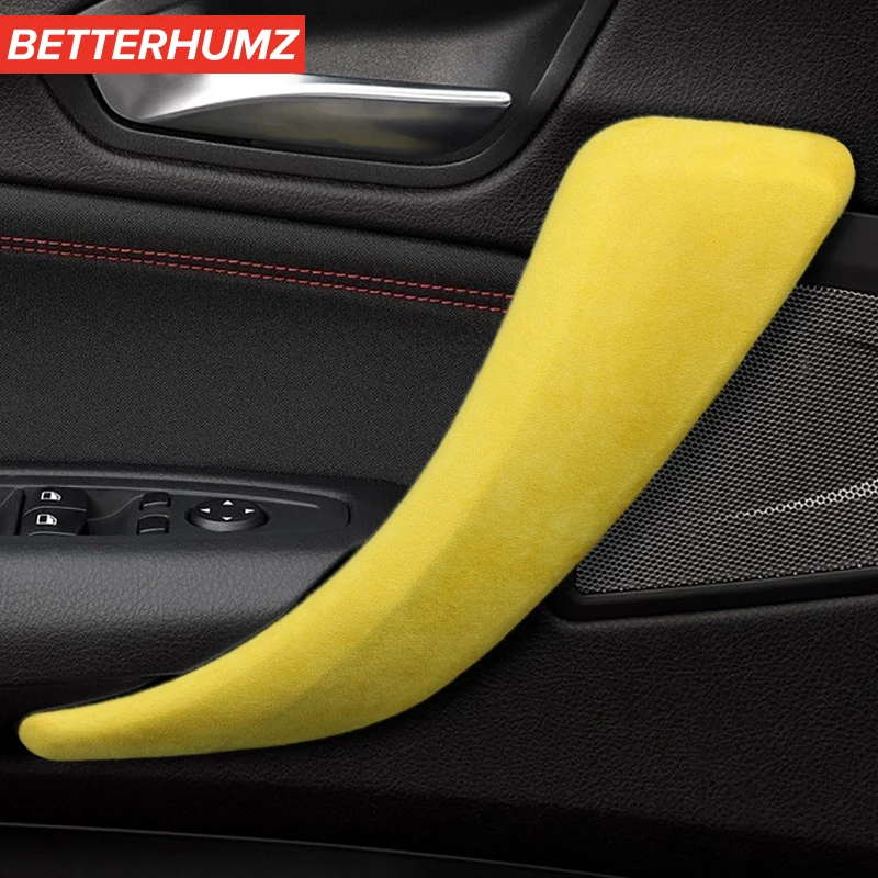 BetterHumz Alcantara автомобильные внутренние дверные ручки чехлы для подлокотников