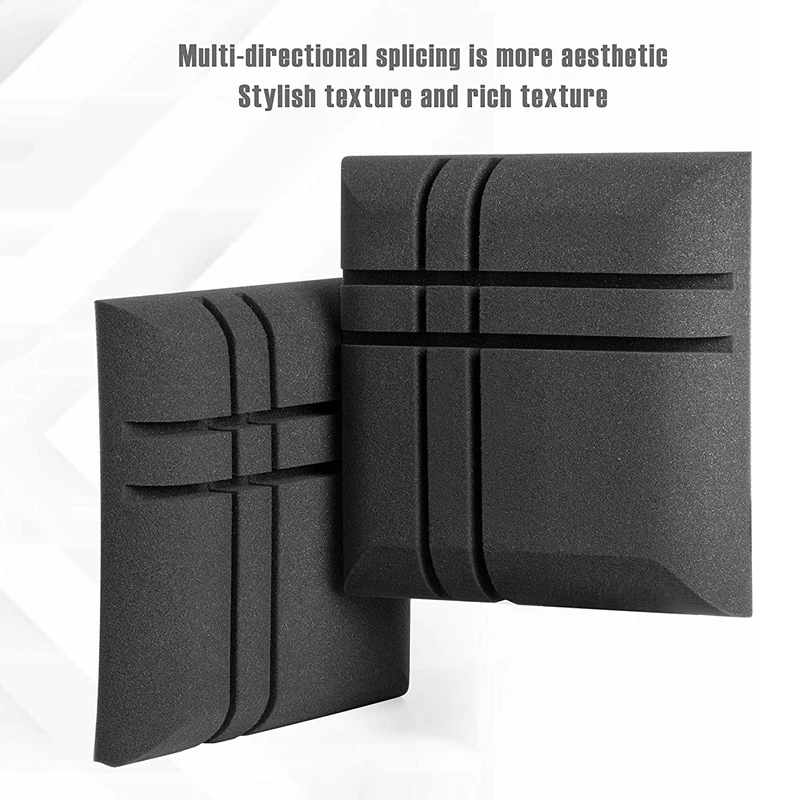 

Acoustic Panels Line Design Sound Proof Padding Decorative Wall Tiles for Acoustic Treatment Studio Foams