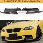 3 серии передние разветвители для BMW E90 Sedan E92 Coupe E93 Кабриолет M3 08-14 углеродное волокно передний бампер разветвители спойлер