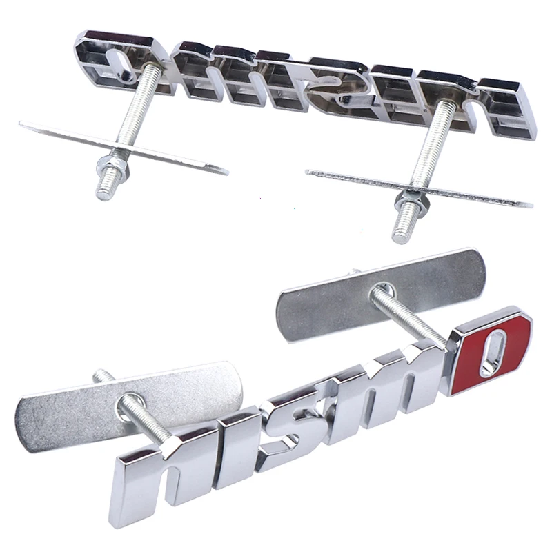 

3D Metal NISMO Auto Stickers Front Grille Badge Emblem Car Styling For Nissan Tiida Teana Skyline Juke X-trail Almera Qashqai