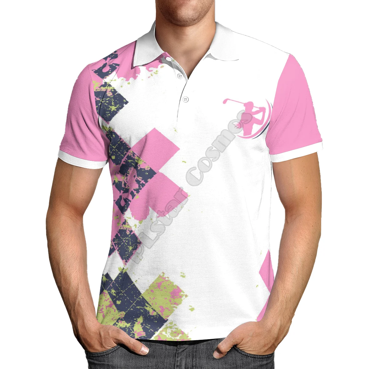 

Fashion Hawaii Polo Shirts Golf 3D All Over Printed Men for Women Summer Short Sleeve T-shirts Style-4