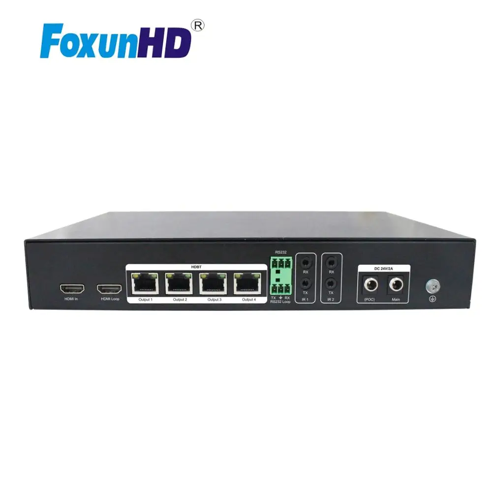 

4K @ 60 Гц 1 × 4 распределитель HDBaseT 18 Гбит/с 100 м 1080p, 70 м 4k SPH05 с ИК RS232 пройти через HDMI сплиттер удлинитель HDR10