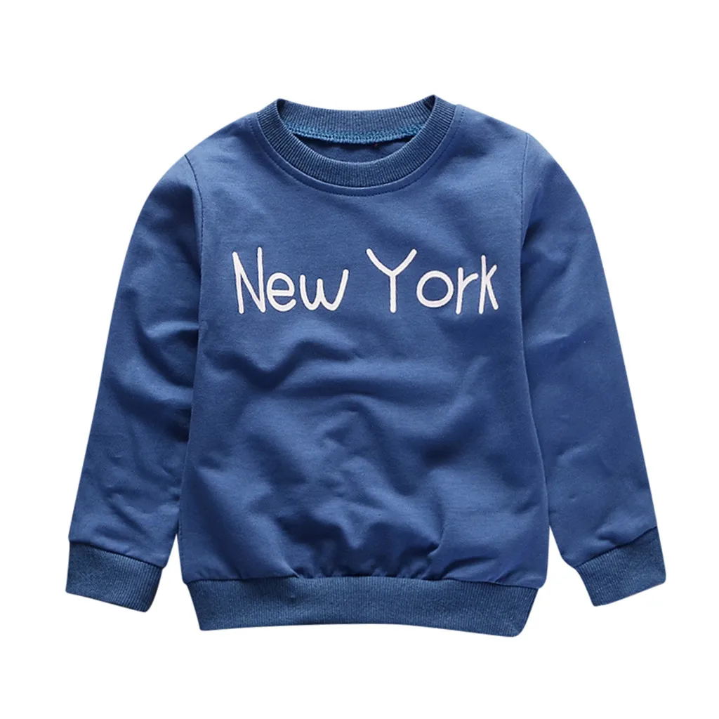 Осенне зимний свитер с длинными рукавами для маленьких мальчиков и девочек