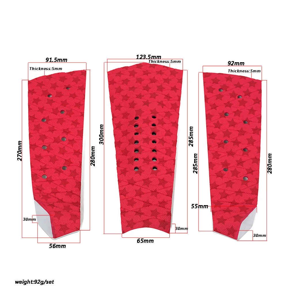 

3X коврик для серфинга EVA Tail Pad, коврик для серфинга, противоскользящая Тяговая накладка