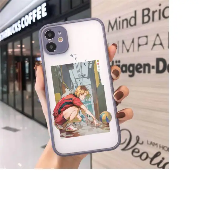 

Kenma Kozume of Haikyuu Phone Cases Matte transparent For Gray iPhone 12 Mini 11 Pro XR XS Max 7 8 Plus X Back Cover