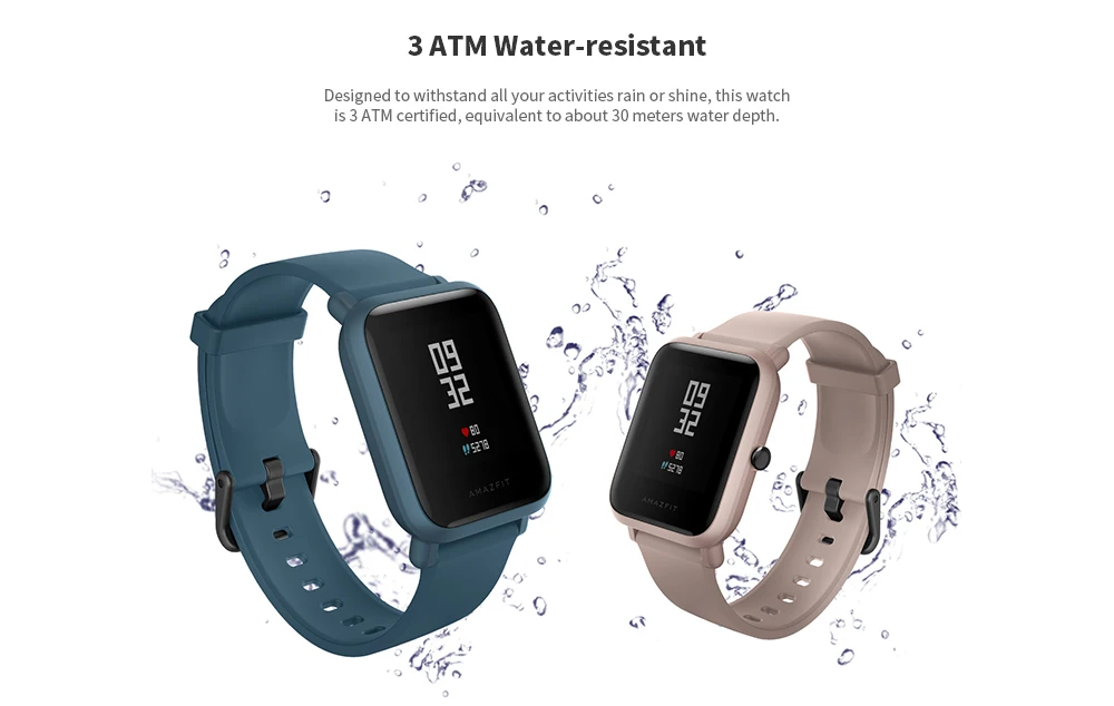 Huami AMAZFIT Bip Lite Смарт часы длительное время 3ATM водонепроницаемый монитор сердечного ритма шагомер сенсорный экран умные часы