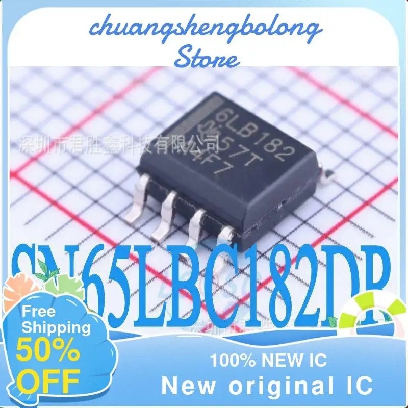 

10-200PCS SN65LBC182DR 6LB182 SOP-8 RS-485 nuevo original
