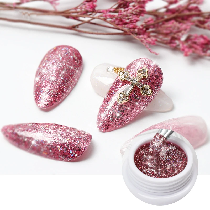 Суперплатиновый гель для ногтей 1 коробка суперблестящие цветные краски