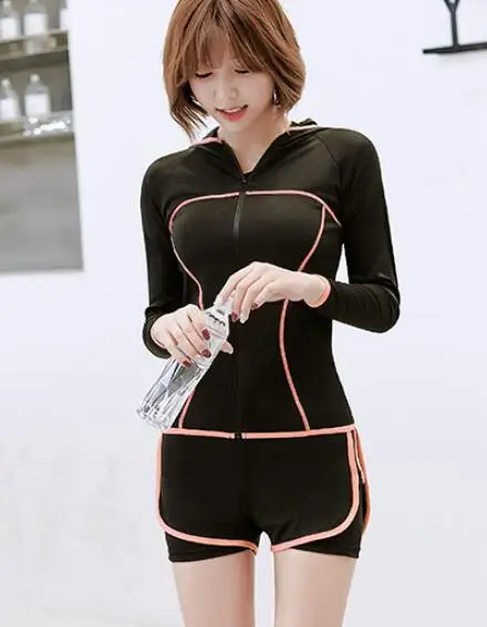 High waist pants+hooded coat+t shirt+bra+short women yoga 5 pieces set outdoor running quick dry fitness gym clothing sports 3XL |