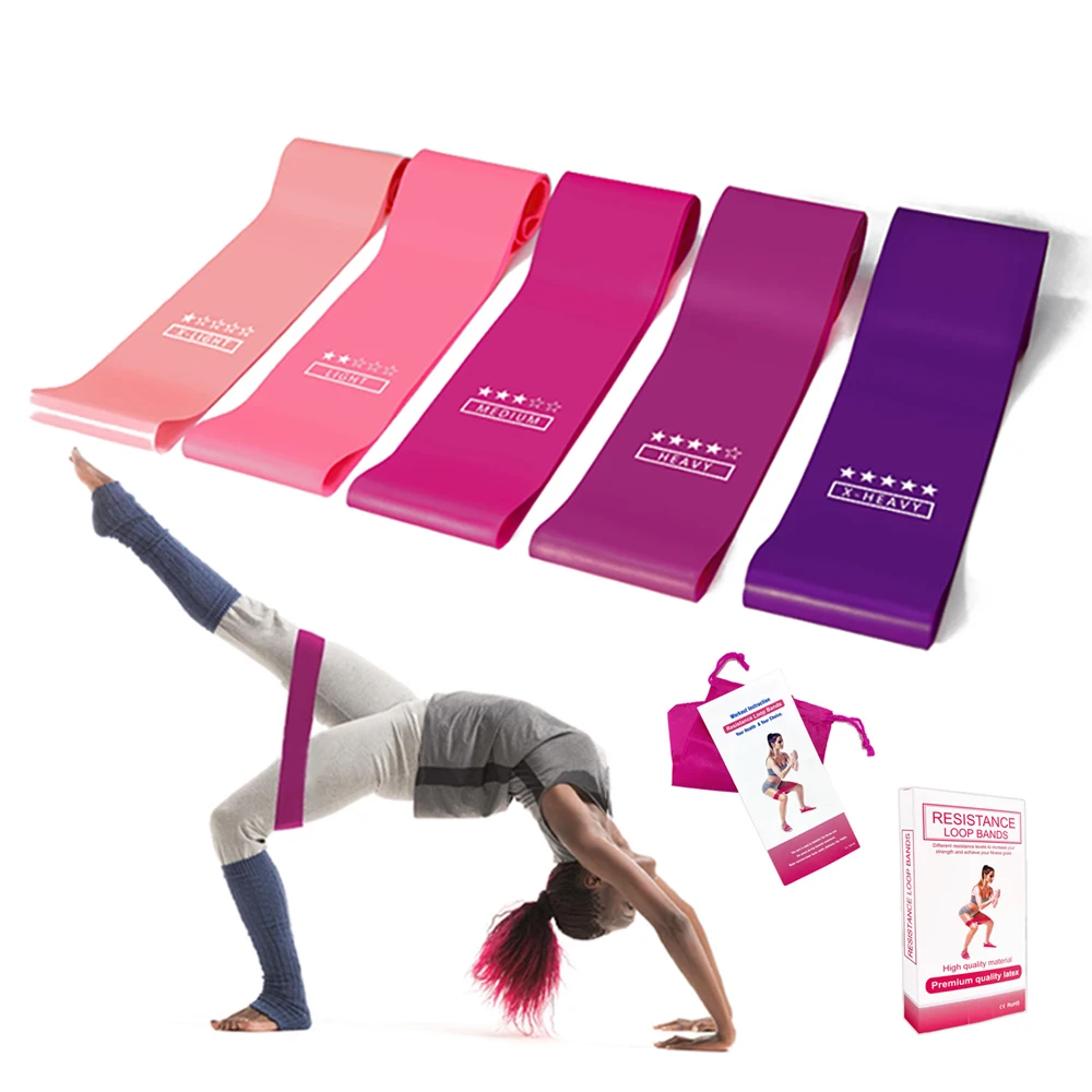 

Yoga Elastic Resistance Bands Set Workout Equipment Indoor Training Fitness Gum Exercise Resistance Sport Rubber Loop Bands