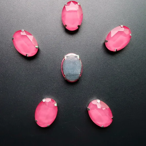 A23 Incarnadine pink Серебряные коготь настройки 20 шт/п 10x14 мм 13*18 мм желе конфеты AB цвета стекло Кристалл овальной формы пришить стразы аппликация diy отделка - Цвет: A23 Incarnadine pink
