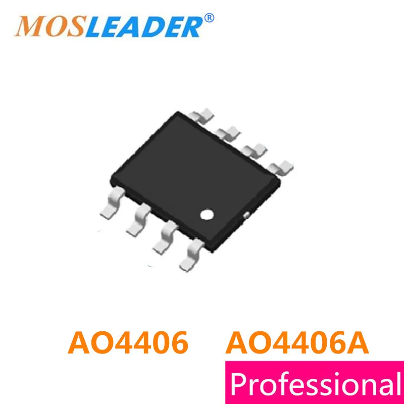 

Mosleader SOP8 100 шт. 1000 AO4406 AO4406A 4406 N-Channel 30V высокого качества