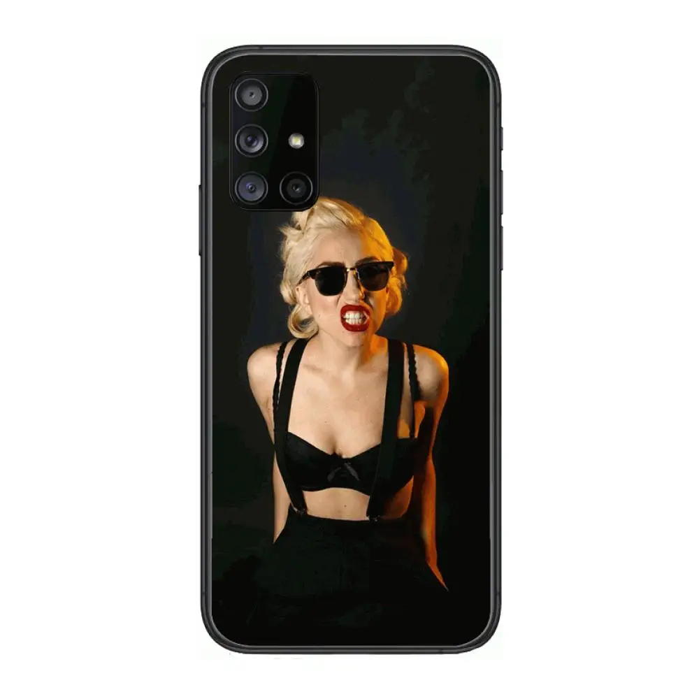

3D Waterproof Lady Gaga Phone Case Hull For Samsung Galaxy A 90 50 51 20 71 70 40 30 10 80 E 5G S Black Shell Art Cell Cover